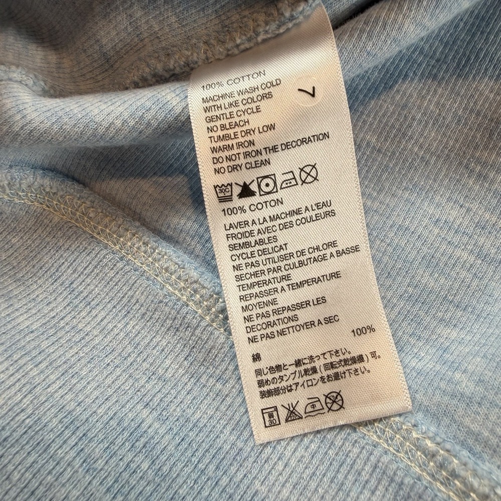 Tommy Bahama Mens XL Tall Blue Quarter Zip Pullover Sweatshirt Cotton - Picture 11 of 12